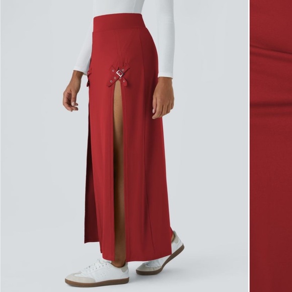 [Halara] NWT Waisted Decorative Buckle Split 2-in-1 Maxi
Casual Skirt - Picture 2 of 12